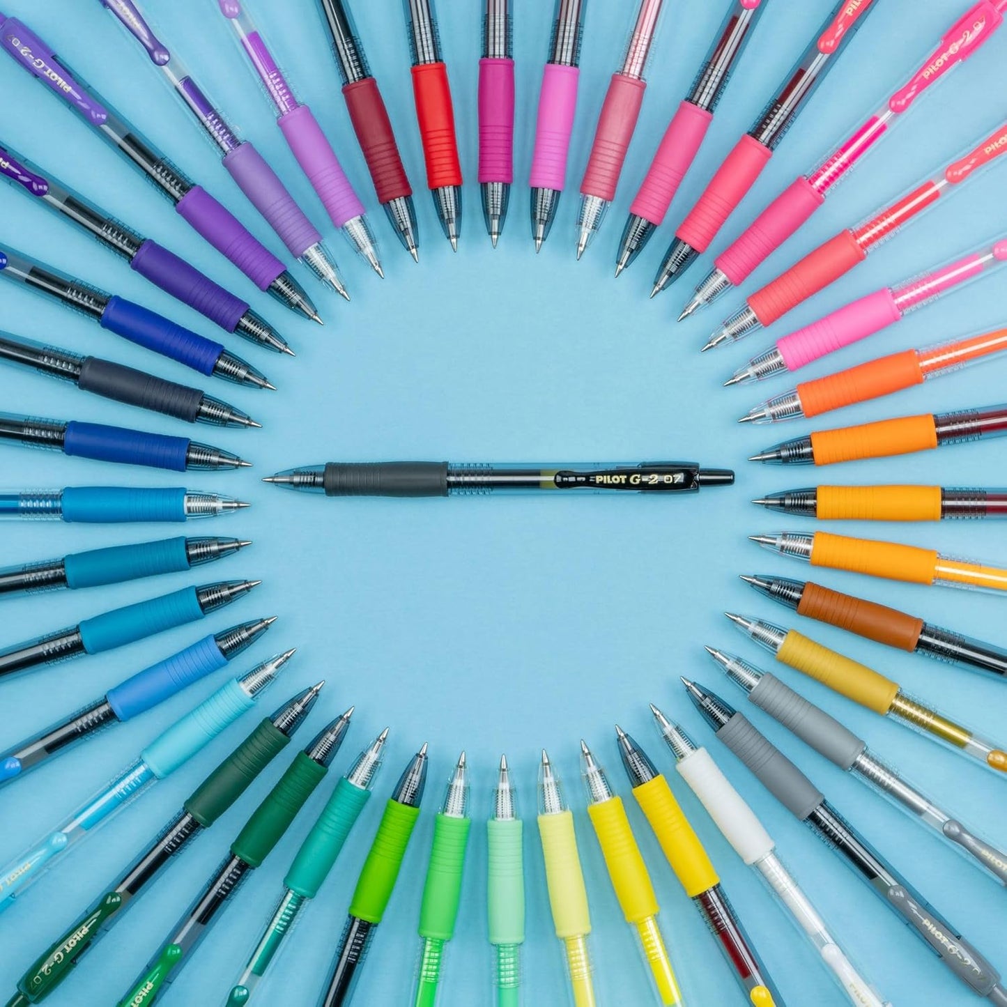 Pilot G2 Premium Refillable And Retractable Gel Ink Pens, Fine Point (0.7mm), 8 Colors, 8 Count (16606)