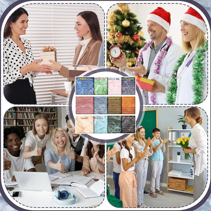 Yinder 48 Pcs Inspirational Sticky Notes Cute Motivational Sticky Notes Pad End of Year Employee Appreciation Gifts Bulk for Teacher Nurse Coworkers Office Supplies 3 x 3'' (Thank You,Dark Color)