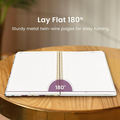 Taja Lined Spiral Notebook Journal for Women A5(5.8" × 8.3"), Cute Hardcover Notebook for Work, School & Note Taking, Pretty College Ruled Journal for Writing, 140 Pages, Sunset