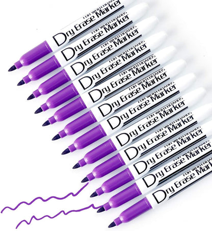 Volcanics Black Dry Erase Markers Low Odor Fine Whiteboard Markers Thin Box of 12
