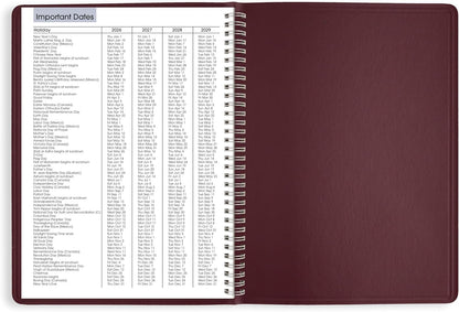 AT-A-GLANCE 2026 Appointment Book Planner, Weekly, 8" x 11", Large, Quarter-Hourly, DayMinder, Black (G5200026)