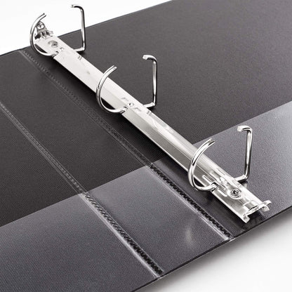 Avery Durable View 3 Ring Binder, 3 Inch Slant Rings, 635 Sheet Capacity, Black, Holds 8.5 x 11 Paper, 3.5" Wide Spine, DuraHinge for Organizing Reports & Projects (17041)