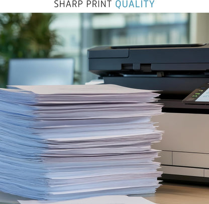 Printer Paper - 8.5 x 11 White Letter Size Copy Paper, 1 Ream 500 Sheets 20 lb Printing Paper for Documents Writing, Drawing, Smooth, 92 Bright | Home, School, Office Supplies | Made in USA