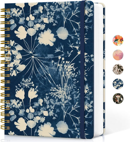 Lined Spiral Notebook Journal for Work, 300 Pages Thick B5 (7.1"x10") College Ruled Journal for Women & Writing, Hardcover Notebook for Note Taking, Perfect for Office Home School Supplies, Purple