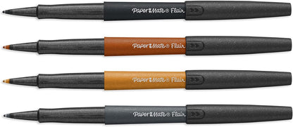 Paper Mate Flair Felt Medium Tip Set, 4-Pen Metallic Colors Set