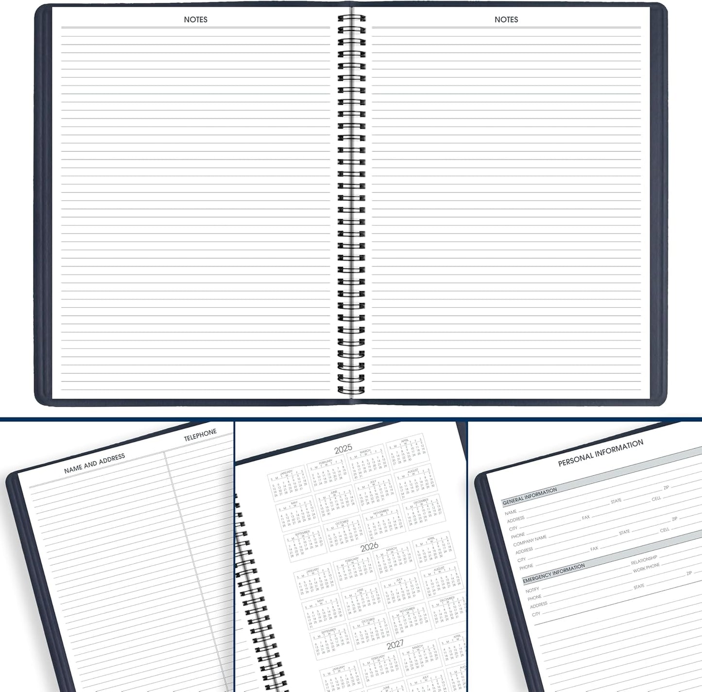 AT-A-GLANCE 2026 Appointment Book Planner, Weekly, 8-1/4" x 11", Large, Black (709500526)