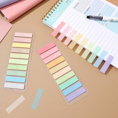 Lurrose 2400pcs Annotation Tabs: Transparent Page Markers - Writable and Repositionable Sticky Index Tabs for Page Marking Classify File