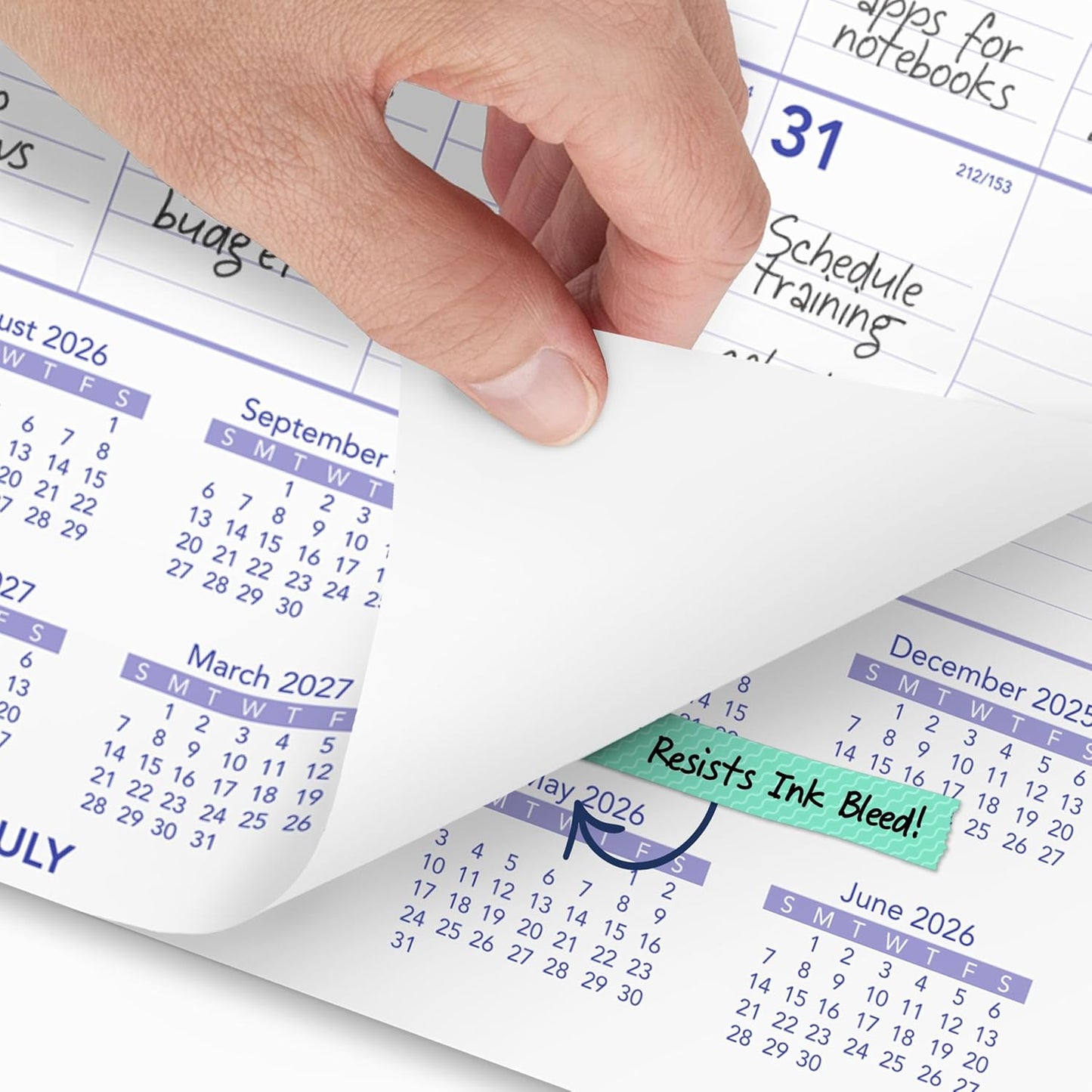 AT-A-GLANCE Wall Calendar 2026-2027 Planner, Academic 12-Month July-June, Monthly, 15-1/2" x 22-3/4", Ruled Daily Blocks (AY328)