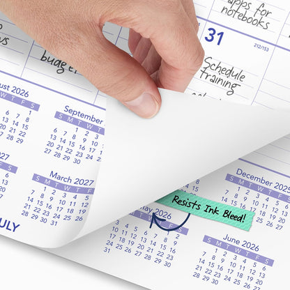 AT-A-GLANCE Wall Calendar 2026-2027 Planner, Academic 12-Month July-June, Monthly, 15-1/2" x 22-3/4", Ruled Daily Blocks (AY328)