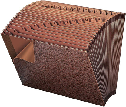 Smead TUFF Expanding File, Monthly (Jan.-Dec.), 12 Pockets, Letter Size, Redrope-Printed Stock (70488)