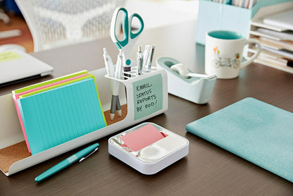 Post-it Pop-up Notes, 12 Sticky Note Pads, 3 x 3 in., School Supplies, Office Products, Accordion Sticky Notes Work with Pop-Up Note Dispenser, Beachside Café Collection