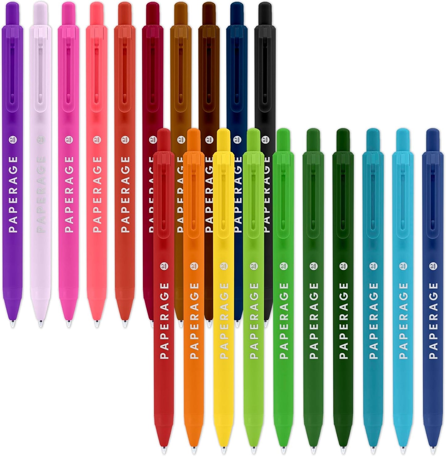 PAPERAGE Felt Tip Fine Point Pens (0.4mm), 12 Pack, Pens For Journaling, Notebooks, Planners, Calendars & Drawing, Great for School, Office, & Home (Black Ink)