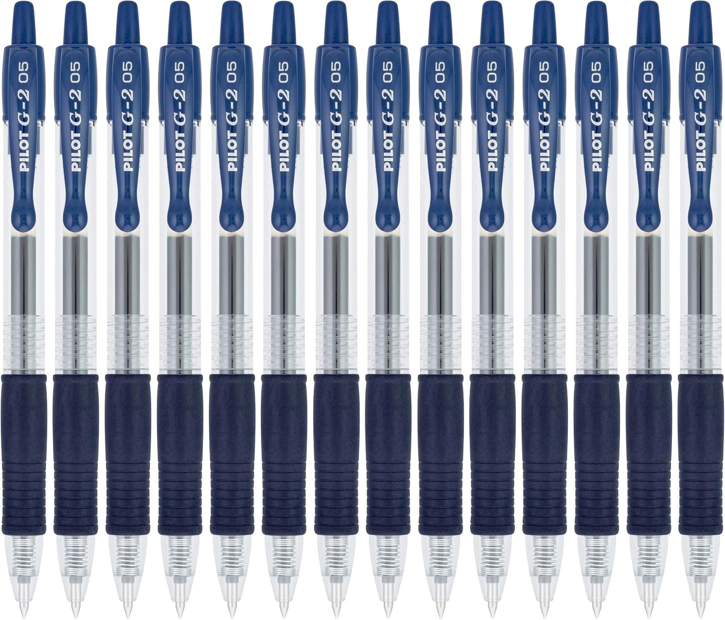 Pilot G2 Premium Gel Roller Pens, Extra Fine Point 0.5 mm, Gel Pens Black, Pack of 14 - Ideal for School, Journaling & Office Writing