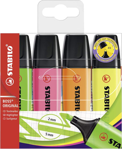 STABILO Highlighter BOSS ORIGINAL - Pack of 4 - Green