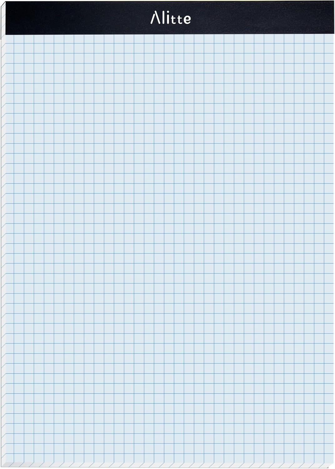 Alitte Graph Paper Pad, Pack of 12, White Letter Size - 4x4 Quad Grid Paper, Easy-Tear Perforations, 8.5 x 11 Cardboard Backing - Graph Notepads for School, Office -50 Sheets per Pad