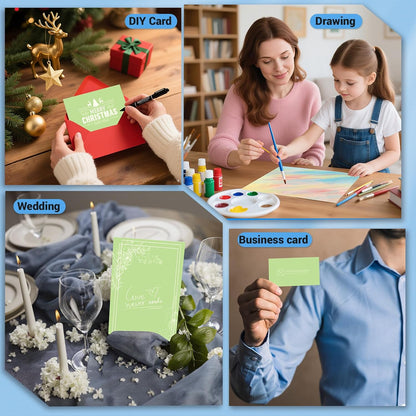 Cardstock 8.5 x 11, Thick Printer Paper 75 lb/200 gsm, 40 Sheets Card Stock White, Heavy Card stock, White CardStock Paper for Invitations, Diy Cards, Business Cards, Menus, Crafts, Drawing etc