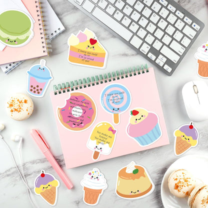 Xqumoi 30 Pack Teacher Sticky Notes - Funny Coffee Cup Self Sticky Notepads Writing Memo Pads for Teacher Appreciation Back to School Office Supplies Coffee Lover Gift Party Favors Goodies Bag Fillers
