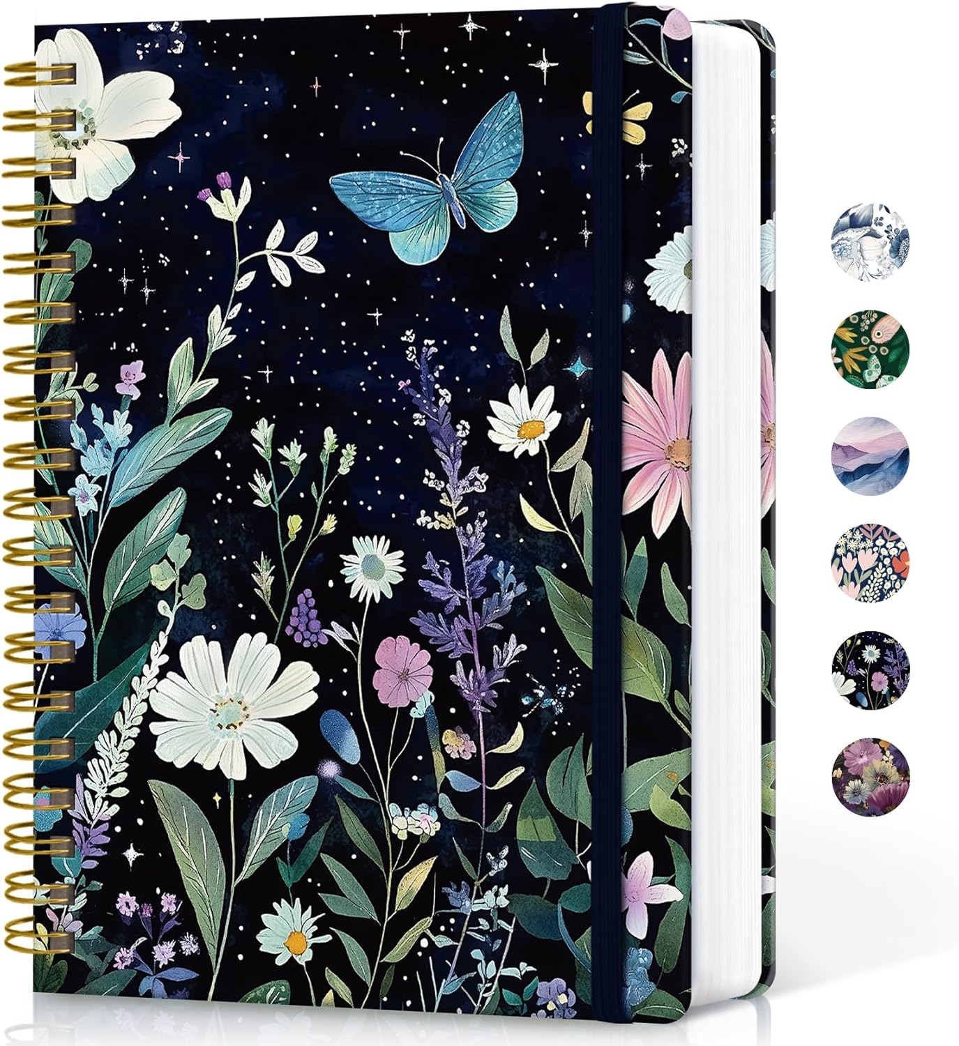 Lined Spiral Notebook Journal for Work, 300 Pages Thick B5 (7.1"x10") College Ruled Journal for Women & Writing, Hardcover Notebook for Note Taking, Perfect for Office Home School Supplies, Purple