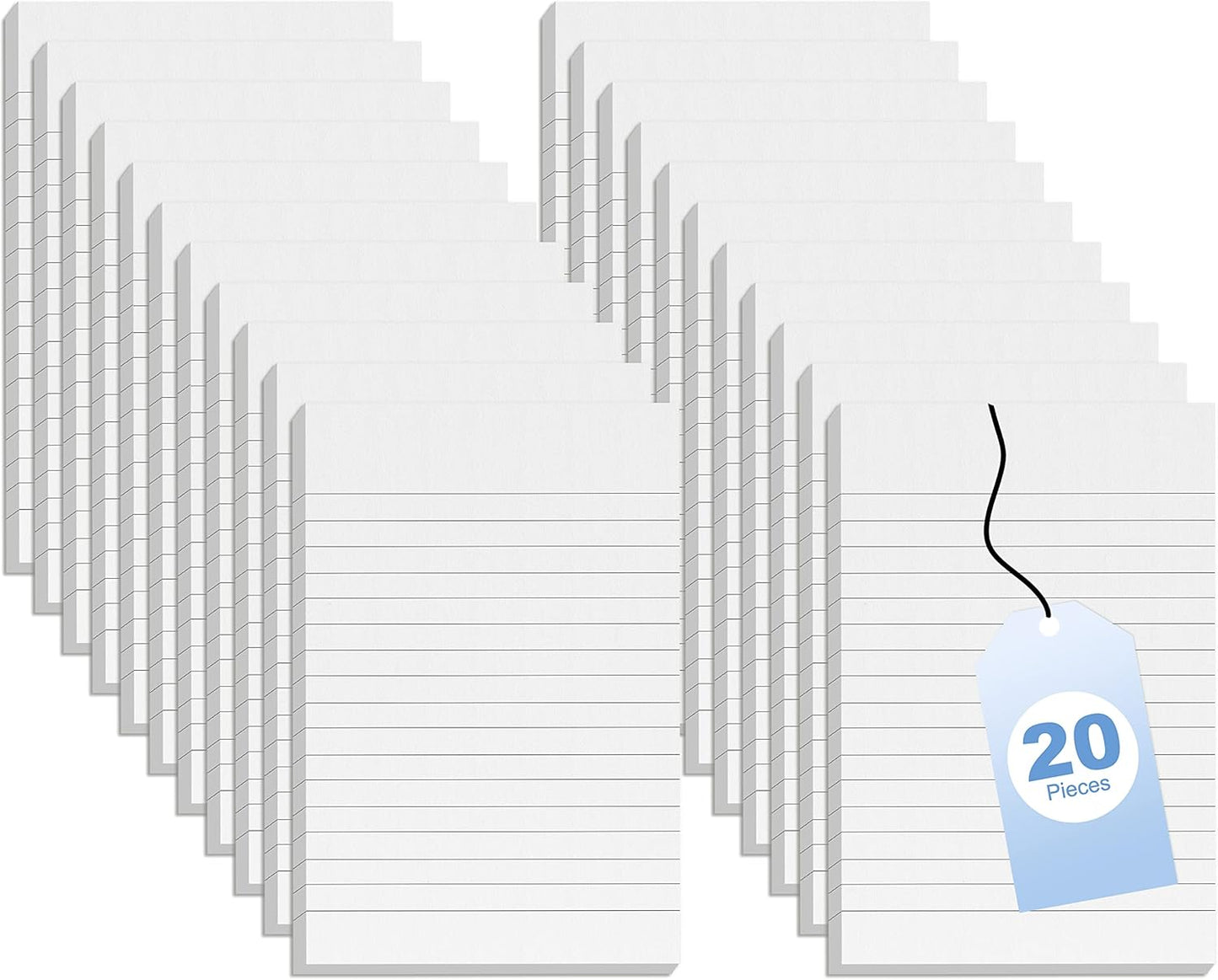 10 Pack Note Pads Small 4x6 Inch Lined Writing Memo Pads Refills Scratch Pads with 50 Sheets Each Pad Narrow Ruled Mini Pocket Notebook Writing Pads of Paper for Daily Work Planning and Organization