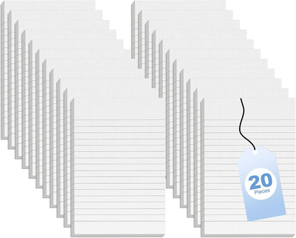 10 Pack Note Pads Small 4x6 Inch Lined Writing Memo Pads Refills Scratch Pads with 50 Sheets Each Pad Narrow Ruled Mini Pocket Notebook Writing Pads of Paper for Daily Work Planning and Organization