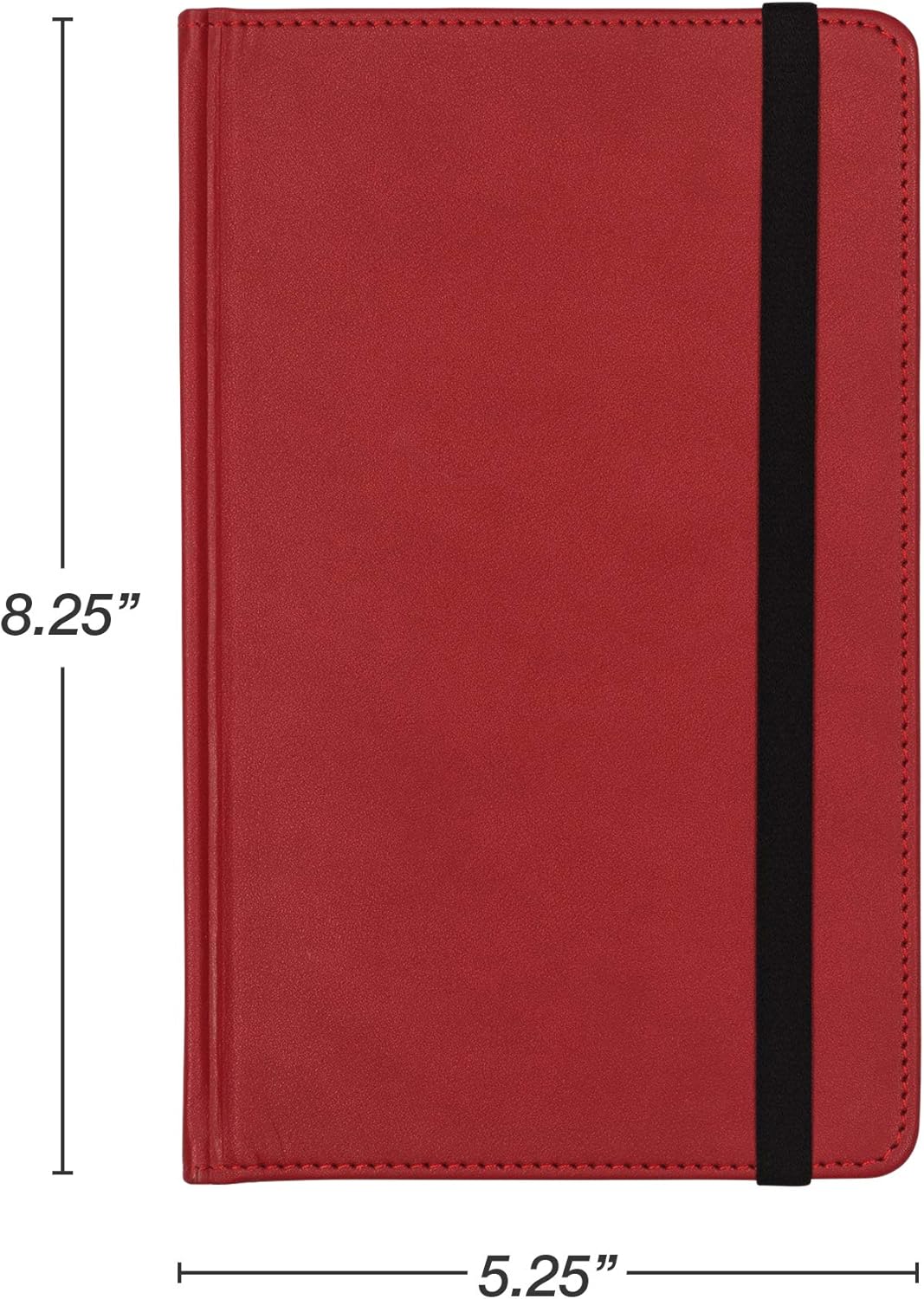 Samsill Large Hardcover Notebook, 240 Lined Notebook Pages, Black, 7.5 x 10 Inch