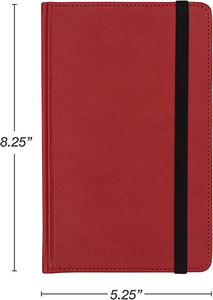 Samsill Large Hardcover Notebook, 240 Lined Notebook Pages, Black, 7.5 x 10 Inch