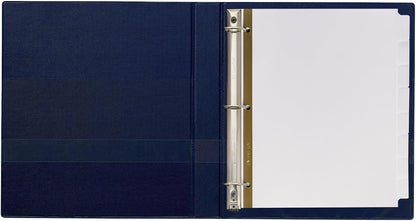 Avery 8-Tab Binder Dividers, Write & Erase White Big Tabs, 1 Set (23078)