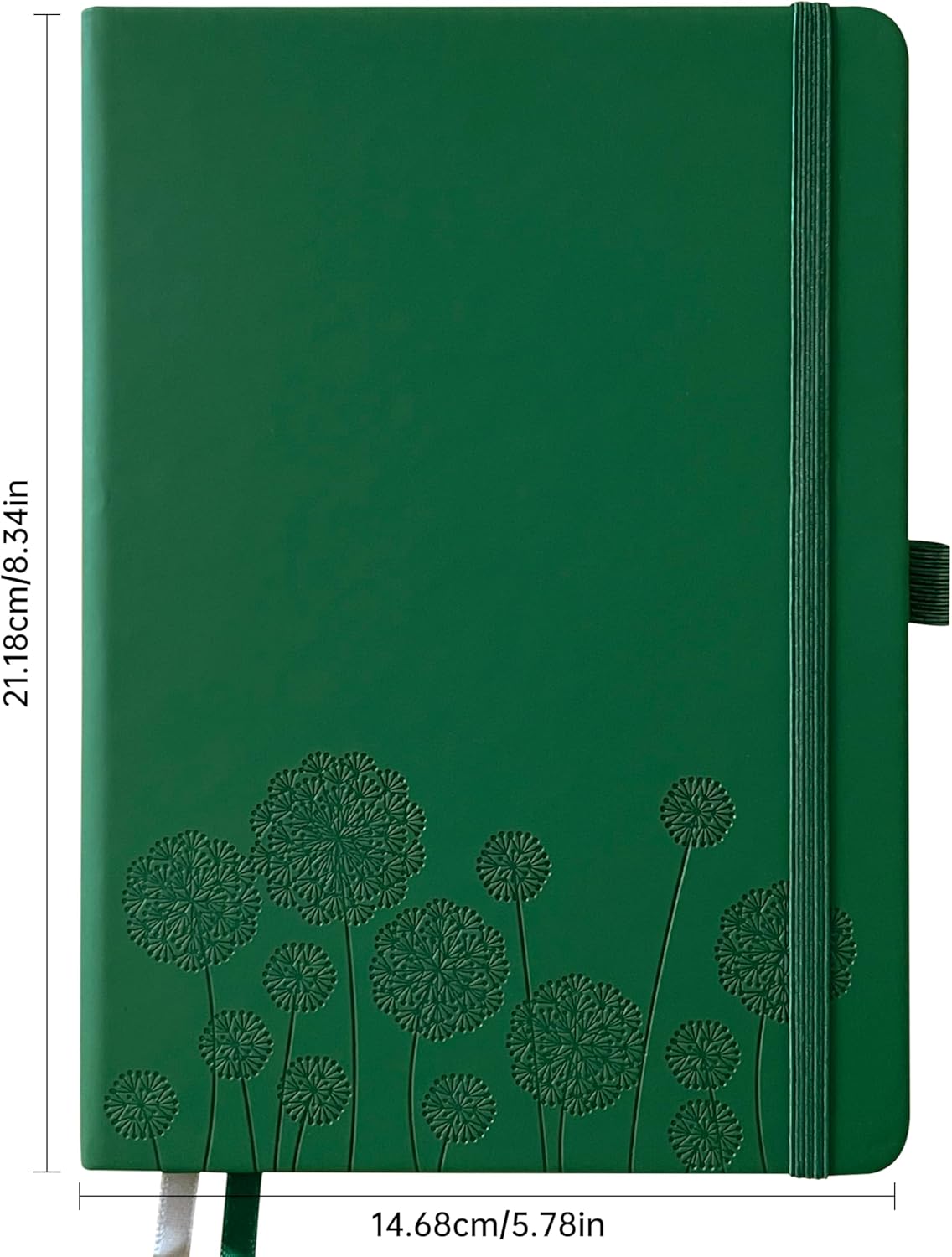 Notebook Journal for Women,A5 Hardcover Leather Journaling Notebooks for Work,200 Pages Travel Journal for Women Men with Pen Holder and Ribbon,5.78"×8.34"(Turquoise)