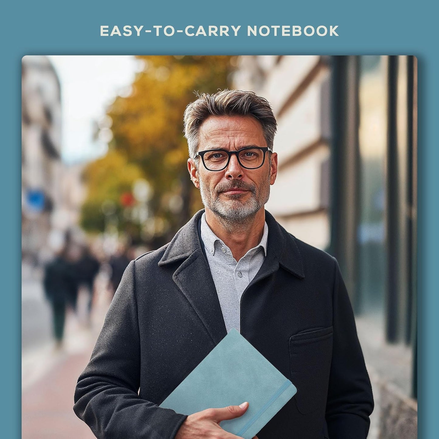BEECHMORE BOOKS Large Lined Journal Notebook, 8.5" x 11.5" (A4) Hardcover Vegan Leather Executive Diary for Work, Thick 120gsm Paper, Lay-Flat Binding, Gift Box