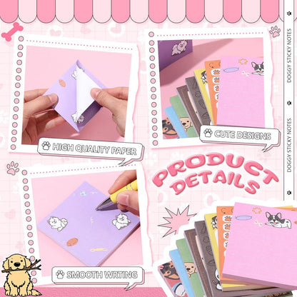 9 Pads Wildflower Sticky Notes 3x3 Inch Cute Self Stick Notepads Notes Adhesive Memo Pad Office Decor Gifts for Students School Teacher Meeting Office Supplies
