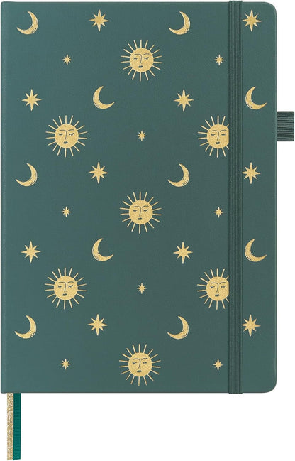 &And Per Se Lined Journal Notebook, 160 Pages, A5 5.7 x 8 inches College Ruled Thick Paper Notebook Journals for Writing, Hardcover Notebooks for Women Men Office School (1 Pack, Green) - Colors B