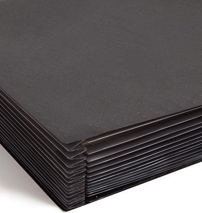 Smead Poly Hanging Expanding File, 12 Dividers, Letter Size, Black (65125)