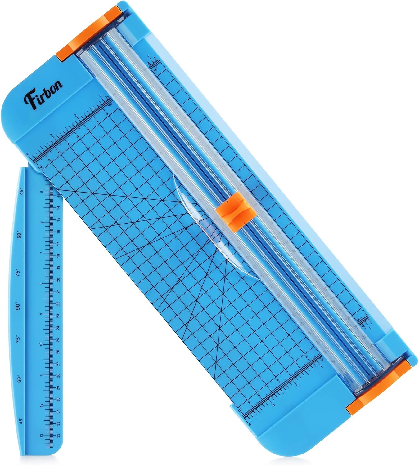 Firbon Purple A4 Paper Cutter, 12 Inch Titanium Straight Paper Trimmer with Side Ruler for Scrapbooking Craft, Paper, Coupon, Label, Cardstock