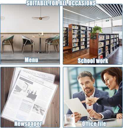 8 1/2" x 11" Rigid Print Protectors Clear Sheet Protectors Hard Plastic Paper Page Magazine Protectors for Collectors Rigid Top Loaders Document Holder Birth Certificate Protector (8)