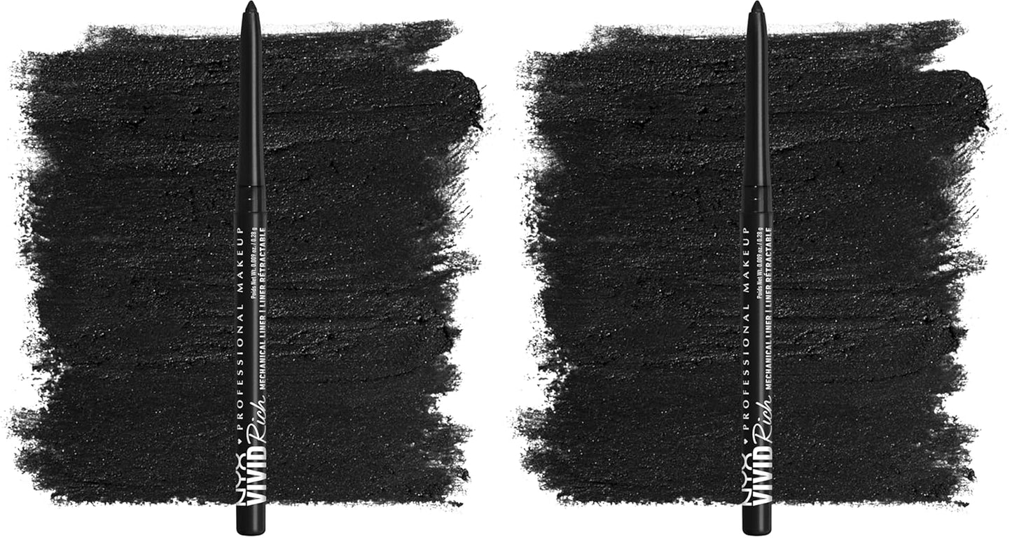 NYX PROFESSIONAL MAKEUP Vivid Rich Mechanical Eye Pencil, Vivid Rich Mechanical, Creamy Retractable Eyeliner - Smokin Topaz, Brown Eyeliner
