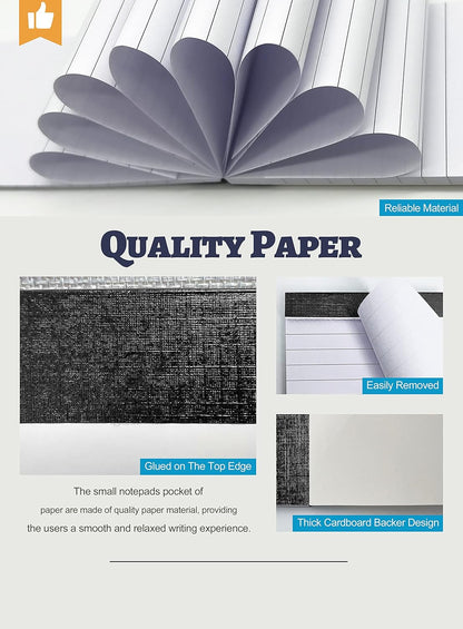 6 Pack Small Notepads Refills Memo Pads 3 x 5 Inch Lined Writing Note Pads with 30 Sheets Note Pad Paper in Each Pad Mini Pocket Notebook Refills for Taking Notes and Reminders Organization Planning