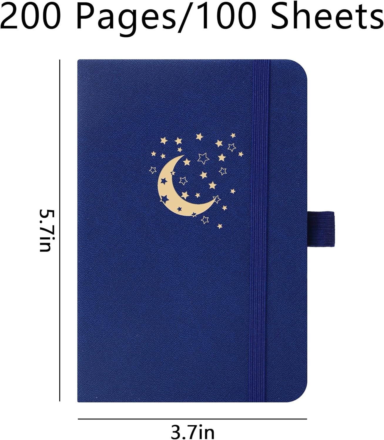 BOBO RABBIT 3 Pack Pocket Small Notebooks Total 600 Pages A6 Moon Star Aesthetic Mini Compact Journal Notebook For Note Taking Journaling Hardcover Leather College Ruled Lined Note Pads for Women Men Travel Office School