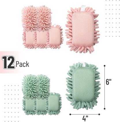 Mr. Pen- Magnetic Microfiber Shag Whiteboard Erasers, 4" x 6", 4 Pack, Dual Surface, Washable Large Dry Erase Board Cleaner for Chalk, Marker, Classroom, Office, Home