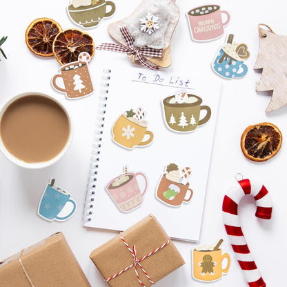 Xqumoi 30 Pack Teacher Sticky Notes - Funny Coffee Cup Self Sticky Notepads Writing Memo Pads for Teacher Appreciation Back to School Office Supplies Coffee Lover Gift Party Favors Goodies Bag Fillers