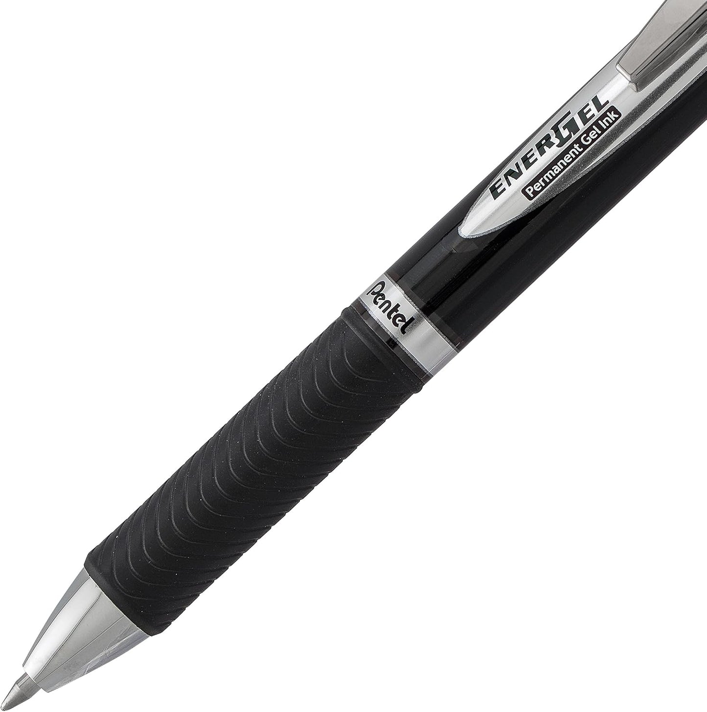 Pentel EnerGel Permanent Gel Ink Rollerball Pen, Black, 3 Pack (BLP77BP3A)