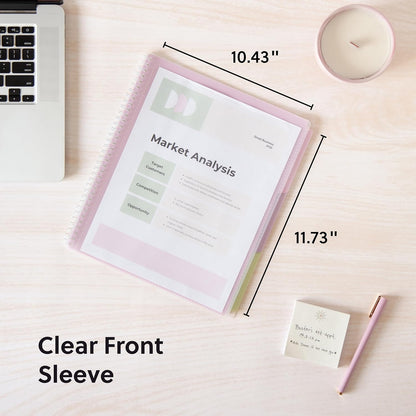 Smead Poly Project Organizer, 6 Tabs, 12 Pockets, Letter Size, Pastel (89208) (Pack of 1)