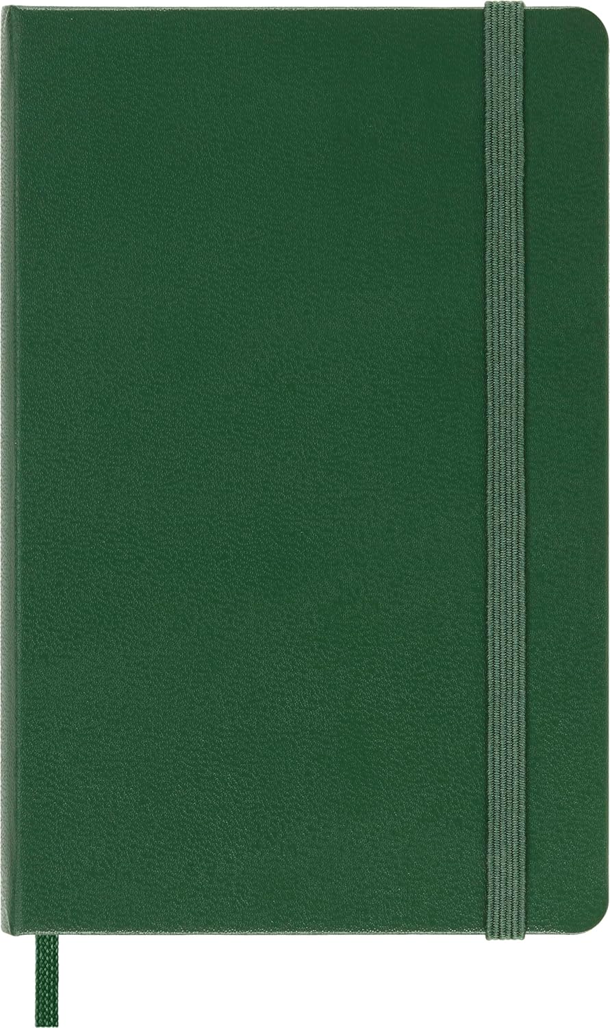 Moleskine Notebook, Pocket, Ruled, Myrtle Green, Hard Cover (3.5 x 5.5)