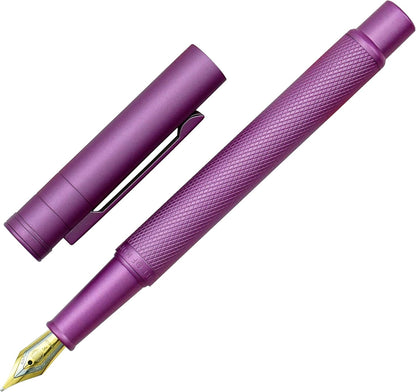 Hongdian Matte Black Forest Rollerball Pen with Schmidt Black Ink Refill, Classic Design with Metal Case for Business Signature