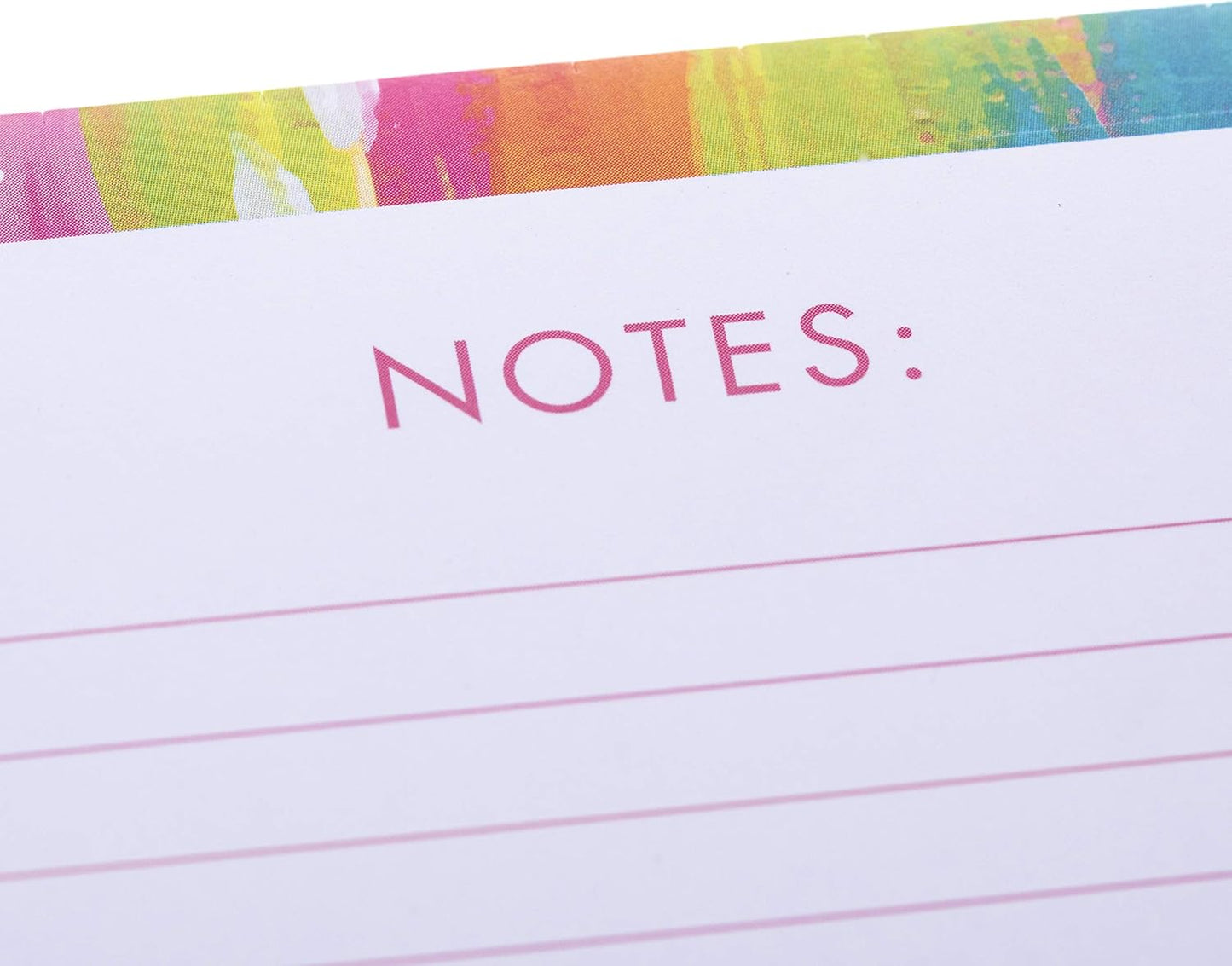 Graphique Large Notepad, Brush Strokes – 6" x 8", Cute Notepad with 150 Tear-Off Sheets, Features the Word “Notes” on Every Page – Perfect for Note Taking, List Making, and More