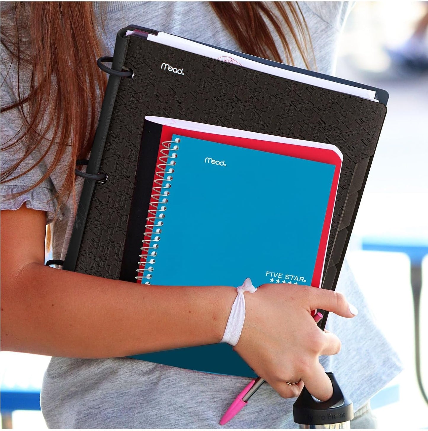 Five Star Spiral Notebook, 2 Subject, College Ruled Paper, 6" x 9.5", 80 Sheets, Blue (Color May Vary) (840029CG1)