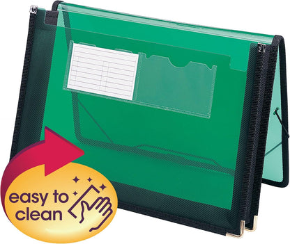 Smead Poly File Wallet with Closure, 2-1/4" Expansion, Flap and Cord, Translucent, Letter Size, Purple (71952)