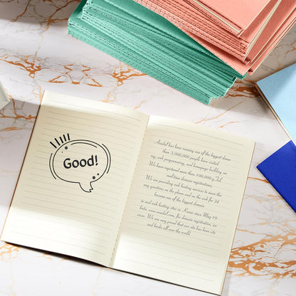 Mimorou 100 Pcs Journals Notebooks Bulk - Kraft Softcover A5 Small Notebooks 5.5 Inch x 8.3 Inch Notepads with 60 Page 30 Sheet for Writing Sketch Travel Office Supplies(Navy Blue,Lined)