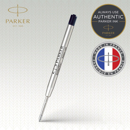 PARKER QUINKflow Ballpoint Pen Ink Refill, Fine Tip, Blue