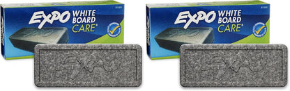 EXPO Dry Erase Soft Pile Block Whiteboard Eraser, 5-1/8 in. x 1-1/2 in. - Whiteboard, Calendar, Organization, Essential Supplies for Office, School, Classroom, Teachers