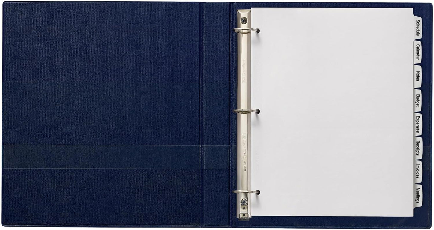 Avery Big Tab Printable White Label Dividers for 3 Ring Binders, 8 Tabs per Set, White, 120 Sets Total, Great for Office Supplies, School Supplies, Organizing, and More (6 Packs of 14435)